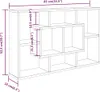 vidaXL Nástenná polica biela 85x16x52,5 cm odvodený výrobok Náhľad obrázku produktu 6