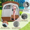 COSTWAY 210x106x210 cm sprchový stan se 2 místnostmi, Náhled obrázku produktu 6