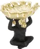 Mauro Ferretti Dekofigur Affe mit Blattschale 25,2x21x24 cm Produktbild-Vorschau 2