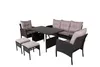 Venture Home Lounge-Set Knock Schwarz Produktbild-Vorschau 5