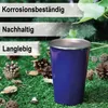 com-four® 6x hochwertiger Edelstahl-Trinkbecher in Blau je Produktbild-Vorschau 4