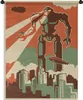 MuchoWow® Wandteppich Wandbehang Roboter - Vintage - Produktbild-Vorschau 1