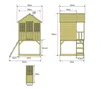 TP Toys Holz Stelzenhaus Wald Spielhaus Natur 137x167x230 Produktbild-Vorschau 7