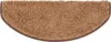 Shaggy-Stufenmatte Barcelona Hellbraun 53 Halbrund 23,5 x Produktbild-Vorschau 2