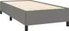 vidaXL Bettgestell ohne Matratze Dunkelgrau 90x200 cm Stoff Produktbild-Vorschau 3
