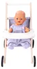 Poppenbuggy - Grijs en blauw - Hout - Poppenwagen Productafbeelding-voorbeeld 5