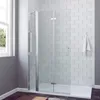 Walkin Dusche Falttür Drehtür Duschwand Duschabtrennung Produktbild-Vorschau 2