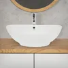 LuxeBath Waschbecken Aufsatzwaschbecken Oval, 59x39x20 cm, Produktbild-Vorschau 4