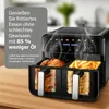 OYAJIA Heißluftfritteuse 9 L - 2 Kammern, Smart Finish, Produktbild-Vorschau 11