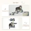 PawHut Katzen Kletterwand, 4-teilig, Kletterwand Set, Produktbild-Vorschau 5
