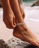 Bracelet de cheville boho pour femme en argent - Bracelet Voir les images du produit 3