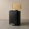Poubelle étroite pour salle de bain avec bambou ZETRU, 5 l Voir les images du produit 6