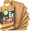 set di 6 tavole da colazione con supporto - tavole da pane Anteprima dell’immagine prodotto 1