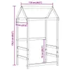 Dach für Kinderbett Wachsbraun 118x70x176,5cm Massivholz Produktbild-Vorschau 9