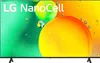 A television screen displaying a colorful abstract image with the LG NanoCell logo. Produktbild-Vorschau