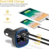 Auto Bluetooth FM Transmitter, Blaue Umgebende Leuchte Produktbild-Vorschau 2