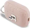 Kryt AirPods Pro 3 Karl Lagerfeld plastový ružový logo Náhľad obrázku produktu 3