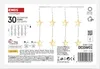 LED Weihnachtsvorhang – Sterne, 120x90 cm, Innen, warm-weiß, Timer Produktbild-Vorschau