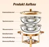 WARMOUNTS 5QT Chafing Dish Set 4ks – kulatá nerezová sada Náhled obrázku produktu 8