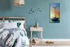 Leinwand Wanduhr Wandkunst Uhr Geräuschlos 30x60 Segelboot Produktbild-Vorschau 4