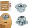 Einschlagmutter M10 x 13 mm verzinkt – 4 Einschlagspitzen – Produktbild-Vorschau 1