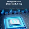 Abstract representation of a computer chip with glowing blue circuits and text. Produktbild-Vorschau