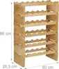 relaxdays 10023410_351 relaxdays Weinregal braun Podgląd zdjęcia produktu 4