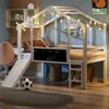 Letto a castello Flieks 90x200cm con scivolo e asse, letto Anteprima dell’immagine prodotto 2