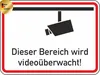 Schild Videoüberwachung | 315x420mm| Alu Produktbild-Vorschau 1