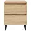 vidaXL Stolik nocny dąb sonoma 40x35x50 cm materiał Podgląd zdjęcia produktu 3