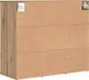 The back and side view of a wooden shoe cabinet. Náhled obrázku produktu