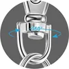 20 Stück Karabiner Schlüsselanhänger, Karabinerhaken Klein, Produktbild-Vorschau 4
