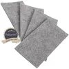 Adsamm® | 4 x selbstklebende Filzplatte | 80x180 mm | Grau Produktbild-Vorschau 2