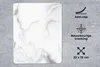 MuchoWow® Mauspad Mousepad Marmor - Grau - Weiß - Abstrakt Produktbild-Vorschau 2