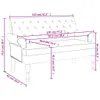 vidaXL Banc avec dossier noir 120x62x75,5 cm Tissu Voir les images du produit 11