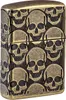 Zapalovac Zippo Skulls Armor Case mosadz 540 gravirovany Náhľad obrázku produktu 5