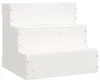 vidaXL Schody Pet białe 40x37,5x35 cm lite drewno sosnowe Podgląd zdjęcia produktu 1