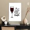 MuchoWow® Poster Wein Zitat "all you need is love and a Produktbild-Vorschau 3