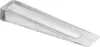A single transparent plastic door wedge is shown against a white background. Náhľad obrázku produktu