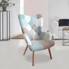 Fauteuil Helsinki Patchwork Bleu Voir les images du produit 1