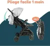 Bambisol DS209 GRAU SCHWARZ – Zwillingskinderwagen Produktbild-Vorschau 6