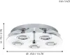 Eglo 30933 Cabo LED plafoniera 5x3W acciaio inox cromo Anteprima dell’immagine prodotto 2