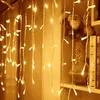 Salcar 5m 200 LED Eisregen Lichterkette 8 Lichtmodimit Produktbild-Vorschau 5