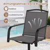 COSTWAY 2er Set Gartenstühle 360° drehbar, Terrassenstühle Produktbild-Vorschau 5