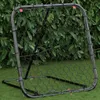 vidaXL Fußball-Rebounder Verstellbar Schwarz 84x73x60-80 cm Produktbild-Vorschau 2