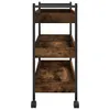 vidaXL Wózek kuchenny dąb wędzony 50x30x70 cm materiał Podgląd zdjęcia produktu 9