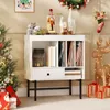 Soporte para tocadiscos COSTWAY, mueble de almacenamiento Vista previa de la imagen del producto 7