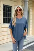 ASKSA Damen T-Shirt Sommer Kurzarm Oversized Rundhals Produktbild-Vorschau 2