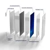 DEQORI Glasbild Echtglas 4x30x60 cm 'Digitale Lichtwellen' Produktbild-Vorschau 7