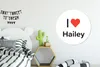 MuchoWow® Rundes Wandbild - Runde Bilder Ich liebe - Hailey Produktbild-Vorschau 3